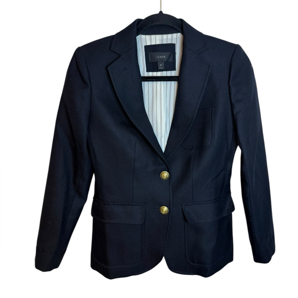 J.Crew Black Wool Rhodes Blazer